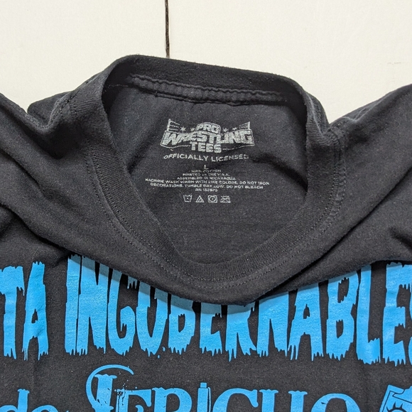Los Ingorbernables de Jericho T-Shirt. Men's large. Used. NJPW LIJ AEW Chris - Picture 3 of 7